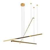 Lampy sufitowe - Maxlight Trio 3 P0426D lampa wisząca złota ściemnialna P0426D - miniaturka - grafika 1