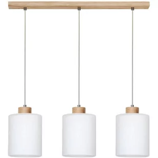 Spotlight 111860374 - Żyrandol na lince ZEFIR 3xE27/60W/230V dąb - Lampy sufitowe - miniaturka - grafika 1