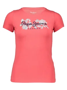 Pepe Jeans Koszulka w kolorze koralowym - Koszulki i topy damskie - miniaturka - grafika 1