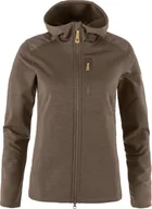 Bluzy damskie - FJALLRAVEN 86990-244 Keb bluza polarowa w długi sweter damski zamsz brązowy, rozmiar M - miniaturka - grafika 1