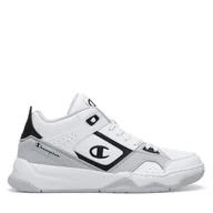 Sneakersy męskie - Sneakersy Champion OVERTIME MID S22274-WW002 Biały - miniaturka - grafika 1