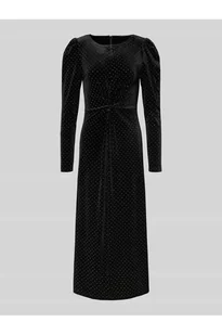 Sukienka koktajlowa z aksamitu z dodatkiem moheru model HELLA - YAS - Sukienki - miniaturka - grafika 1