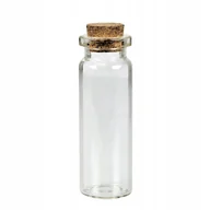 Dekoratorstwo - Buteleczka Szklana 20X60Mm 6Cm Z Korkiem 1Szt. - miniaturka - grafika 1