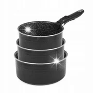 Zestawy garnków i patelni - ZESTAW GARNKÓW komplet 3 RONDLE garnki ODPINANA RĄCZKA Konighoffer Handy - miniaturka - grafika 1