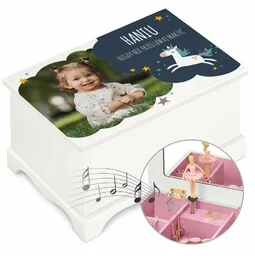 Szkatułka drewniana z pozytywką i Twoim zdjęciem dla dziewczynki na imieniny - Pozytywki dla dzieci Szkatułka drewniana z pozytywką i Twoim zdjęciem dla dziewczynki na imieniny - Pozytywki dla dzieci - miniaturka - grafika 1