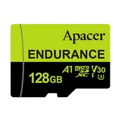 Karty pamięci - Apacer Karta pamięci Endurance, 128GB, micro SDXC, AP128GEDM1D05-R, UHS-I U3 (Class 10), V30, A1 - miniaturka - grafika 1