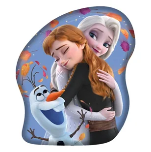 Poduszka 33x28 Frozen Kraina Lodu Sister Love niebieska kształtka przytulanka - Kołdry i poduszki dla dzieci - miniaturka - grafika 1