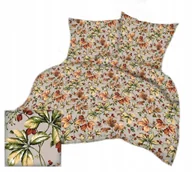 Pościel - pościel bawełna lux 220x220 + 2 poszewka B 391-2 pocałunek jesieni beż - miniaturka - grafika 1