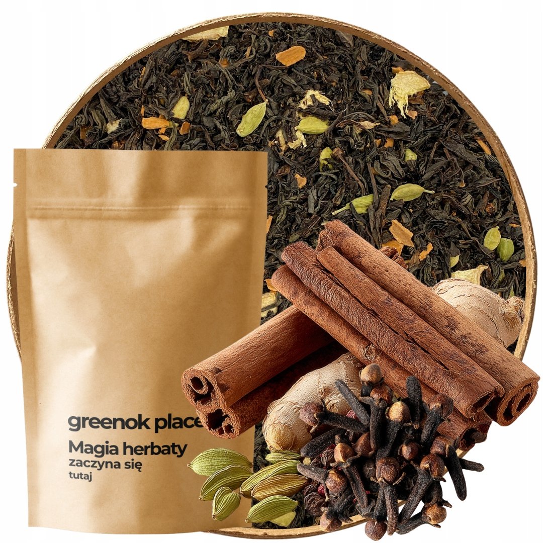 Herbata czarna Korzenna 1000g Ceylon kardamon cynamon imbir goździki