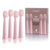 Końcówki do szczoteczek elektrycznych - Vitammy Końcówka do szczoteczek Harmony różowa, 4 szt. - miniaturka - grafika 1