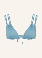 Stroje kąpielowe - Calvin Klein Góra Od Bikini Trójkątnego Ck Monogram Texture blau - miniaturka - grafika 1