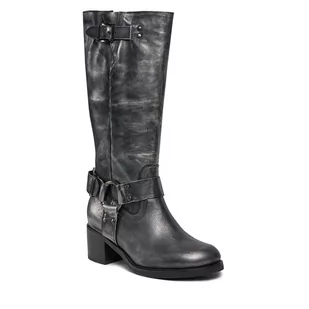 Kozaki Bronx High boots 14291-M Gunmetal/Black 1812 - Kozaki damskie - miniaturka - grafika 1
