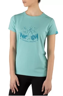 Koszulki sportowe damskie - Koszulka damska bambusowa Viking Lako T-shirt 70 jasnoturkusowy - grafika 1