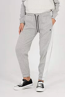 Spodnie damskie - Hurley Spodnie damskie Therma Fleece Jogger szary szary melanż (Le Grey Heather) S CU2084 - grafika 1