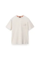Koszulki męskie - t-shirt uomo napapijri s-fanes np0a88se n1j1 beige dimity - miniaturka - grafika 1