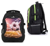 Plecaki szkolne i tornistry - Plecak młodzierzowy szkolny do szkoły Bivacc STRIKER W324 czarno-żółty - miniaturka - grafika 1