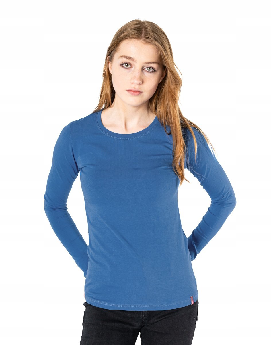 Bluzka Koszulka Damska Długim Rękawem 8056-12 M/L