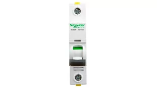 Schneider Electric Wyłącznik nadprądowy iC60N 1P D10 6kA A9F05110 - Bezpieczniki elektryczne - miniaturka - grafika 1