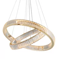 Lampy sufitowe - Lampa wisząca SPARK 60+80 DIMM złota AZ5792 - AZzardo - miniaturka - grafika 1