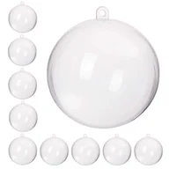 Bombki - Bombki akrylowe 6cm kula plastikowa decoupage zestaw 10 szt. - miniaturka - grafika 1