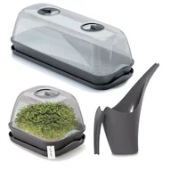 Szklarnie ogrodowe - Zestaw Rozsadnik Domowy 51,5x18,5cm Mini-Szklarnia 25,7x18,5cm Konewka 1,5L - miniaturka - grafika 1