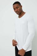 Piżamy męskie - BOSS longsleeve piżamowy kolor biały z aplikacją - Boss - miniaturka - grafika 1