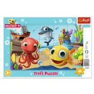 Puzzle - Puzzle ramkowe 15 el. Zabawy Rybki MiniMini Trefl - miniaturka - grafika 1