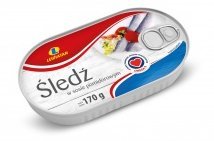 LEWIATAN ŚLEDZ W POMIDORACH 170G