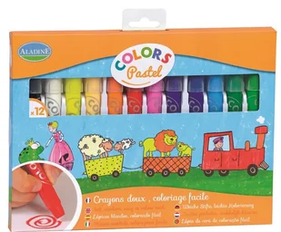 Aladine Kredki pastelowe, 12 kolorów - Przybory szkolne - miniaturka - grafika 5