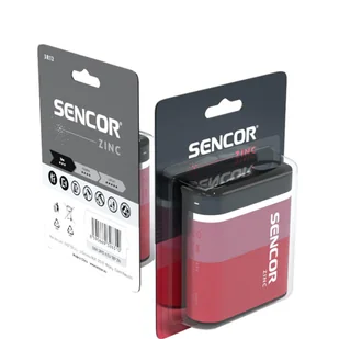 Bateria cynkowo-węglowa, 3R12, 3R12, 4.5V, Sencor, blistr, 1-pack - Baterie i akcesoria - miniaturka - grafika 5