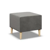 Pufy i podnóżki - Pufa, podnóżek, Blank Kronos, 51x51x40 cm, jasny szary - miniaturka - grafika 1