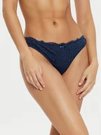 Majtki damskie - Hunkemöller Stringi Marine 206319 Granatowy - miniaturka - grafika 1