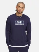 Bluzy męskie - Bluza męska Under Armour Rival Terry Log 1390140-410 Granatowy Roz. M - miniaturka - grafika 1