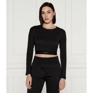 Piżamy damskie - Calvin Klein Underwear Bluzka Cropped Fit - miniaturka - grafika 1