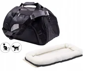 Sprzęt podróżny i transportery dla psów - Torba Transporter Dla Kota Psa Z Matą Pluszową L - miniaturka - grafika 1