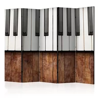 Parawany - Parawan 5-częściowy - Zainspirowane Chopinem - mahoń II [Room Dividers] (rozmiar 225x172) - miniaturka - grafika 1