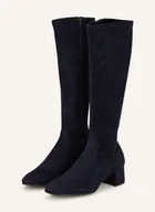 Kozaki damskie - Unisa Kozaki Lapes blau - miniaturka - grafika 1