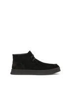 Moda i Uroda OUTLET - Czarne zamszowe sneakersy z krótkim sznurowaniem - miniaturka - grafika 1