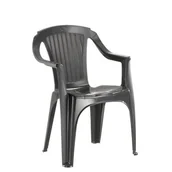Fotele i krzesła ogrodowe - Krzesło Monoblok grafit - miniaturka - grafika 1