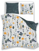 Pościel - Faro Pościel satynowa w kwiaty 9241HF 9241HF SAM 160x200 - miniaturka - grafika 1