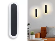 Lampy ogrodowe - Lampa elewacyjna - kinkiet ogrodowy - oprawa zewnętrzna LED LS010 9W 30cm - Czarny - Biały neutralny (4500K) - miniaturka - grafika 1