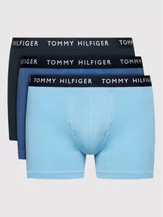Majtki męskie - Tommy Hilfiger Komplet 3 par bokserek 3-Pack Essential Logo UM0UM02203 Granatowy - grafika 1