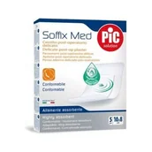 Apteczki i materiały opatrunkowe - PiC Soffix Med, plaster pooperacyjny z antybakteryjnym opatrunkiem, 10 x 8 cm, 5 szt. - miniaturka - grafika 1