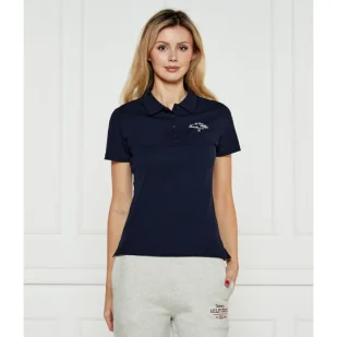 Tommy Hilfiger Polo Slim Fit - Koszulki i topy damskie - miniaturka - grafika 1