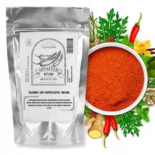 Przyprawa Papryka ostra 200 g wysokiej jakości mielona aromatyczna świeża - Przyprawy i zioła sypkie - miniaturka - grafika 1