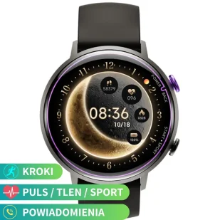 Rubicon RNCF29 Czarny - Smartwatch - miniaturka - grafika 1