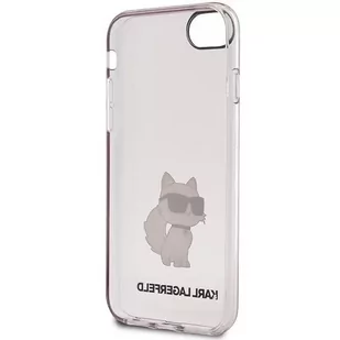 Etui na telefon Karl Lagerfeld do iPhone 7/8/SE 2020/2022 óżowy/pink hardcase Ikonik Choupette - Etui i futerały do telefonów - miniaturka - grafika 4