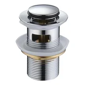 Korki do umywalek - Mexen MEXEN KOREK UMYWALKOWY KLIK-KLAK MAŁY Z PRZELEWEM CHROM 79925-00 - miniaturka - grafika 1