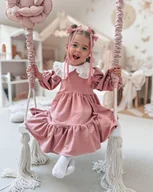 Sukienki i spódniczki dla dziewczynek - Sukienka Róż i Już - miniaturka - grafika 1
