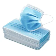 Maseczki ochronne i antywirusowe - Maska ochronna chirurgiczna 3 warstwy na gumkę typ IIR niebieska 50szt - miniaturka - grafika 1